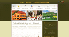 Desktop Screenshot of hotelblsany.cz